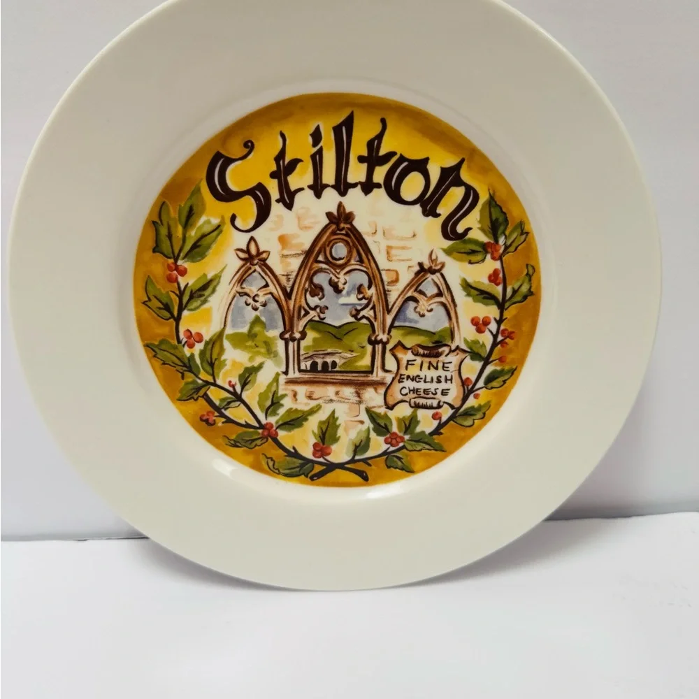 Classic Cheese Plates ~ Assorted Set of Four 7.5” Each